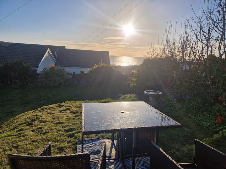Sunset from garden